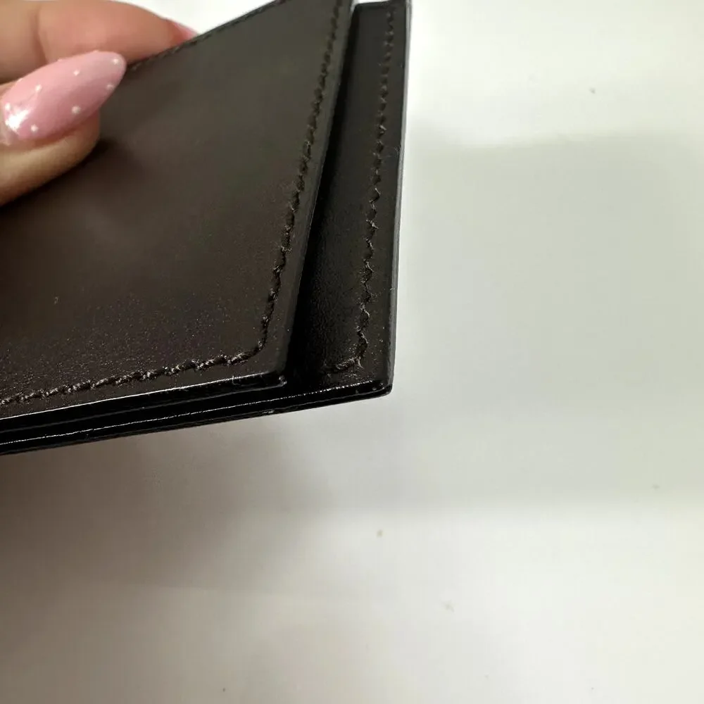 Gucci Pocket Mirror with Leather Case Authentic Vintage